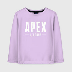 Лонгслив хлопковый детский Apex Legends, цвет: лаванда