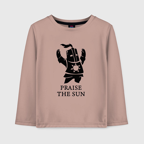 Детский лонгслив Praise the Sun / Пыльно-розовый – фото 1