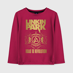 Лонгслив хлопковый детский Linkin Park: Road to Revolution, цвет: маджента