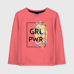 Детский лонгслив GRL PWR