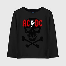 Детский лонгслив AC/DC Skull