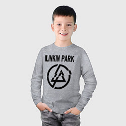 Лонгслив хлопковый детский Linkin Park, цвет: меланж — фото 2