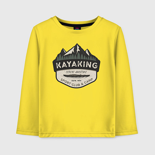 Детский лонгслив Kayaking / Желтый – фото 1