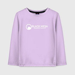 Лонгслив хлопковый детский Black Mesa: Research Facility, цвет: лаванда