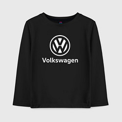 Лонгслив хлопковый детский VOLKSWAGEN, цвет: черный