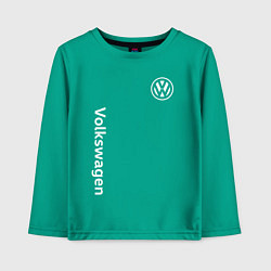 Лонгслив хлопковый детский VOLKSWAGEN, цвет: зеленый