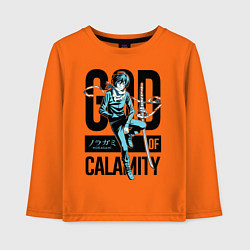 Детский лонгслив God of Calamity