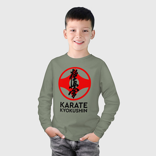 Детский лонгслив Karate Kyokushin / Авокадо – фото 3