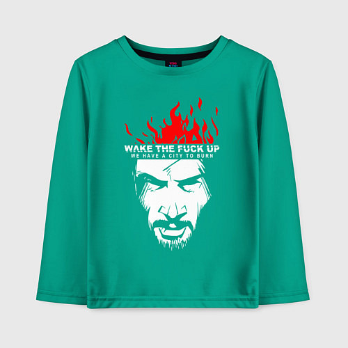 Детский лонгслив SAMURAI KEANU REEVES / Зеленый – фото 1