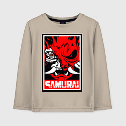 Детский лонгслив Cyberpunk 2077: Samurai Poster