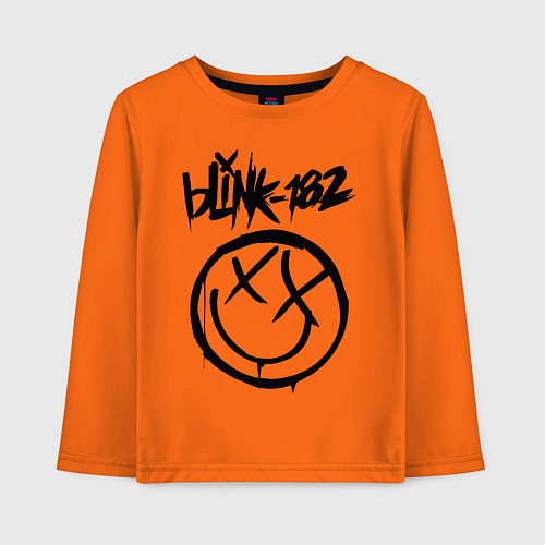 Детский лонгслив BLINK-182 / Оранжевый – фото 1