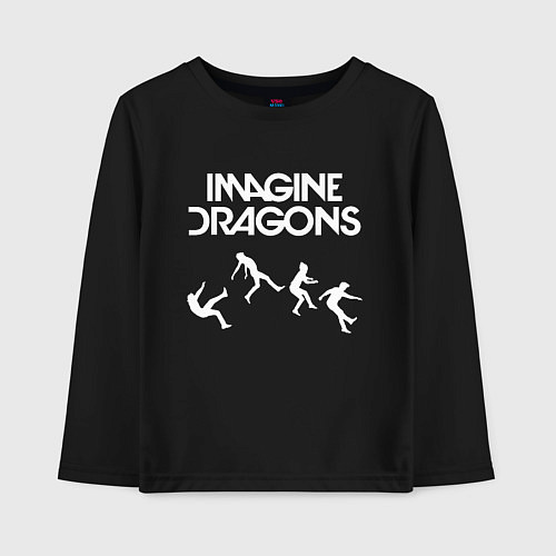 Детский лонгслив IMAGINE DRAGONS / Черный – фото 1