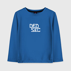 Лонгслив хлопковый детский DED SEC, цвет: синий