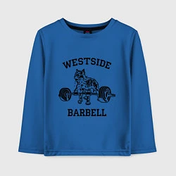 Лонгслив хлопковый детский Westside barbell, цвет: синий