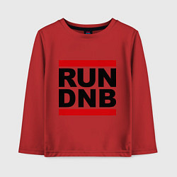 Детский лонгслив RUN DNB