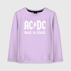 Детский лонгслив ACDC BACK IN BLACK