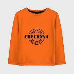 Лонгслив хлопковый детский Made in Chechnya, цвет: оранжевый
