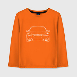 Лонгслив хлопковый детский BMW E60, цвет: оранжевый