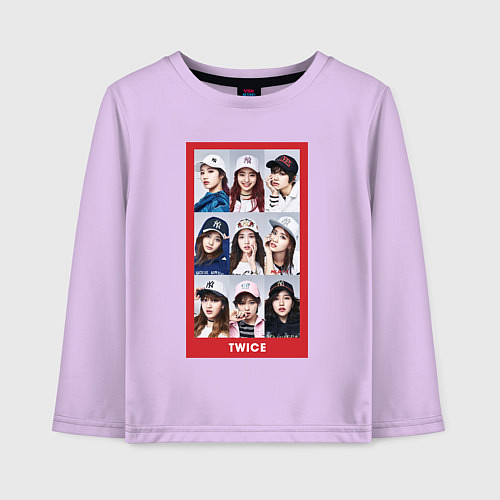 Детский лонгслив TWICE / Лаванда – фото 1