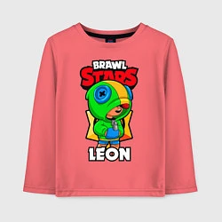 Детский лонгслив BRAWL STARS LEON