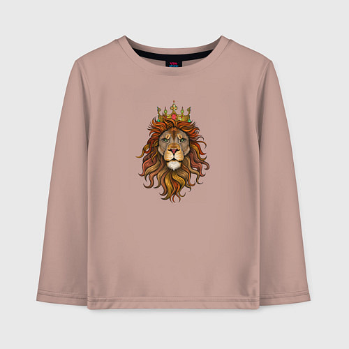 Детский лонгслив Король Лев / Пыльно-розовый – фото 1