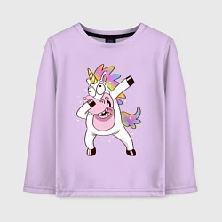 Детский лонгслив Dabbing Unicorn