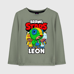 Детский лонгслив BRAWL STARS LEON