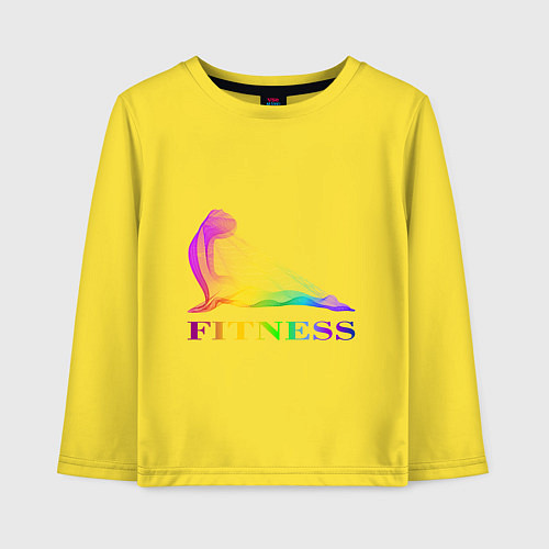 Детский лонгслив Fitness / Желтый – фото 1