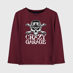 Детский лонгслив Crazy garage