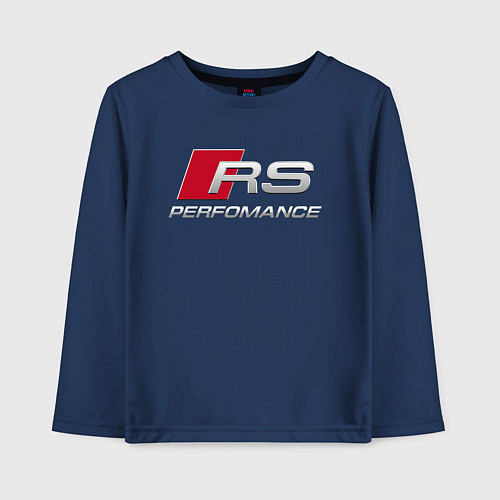 Детский лонгслив AUDI RS / Тёмно-синий – фото 1