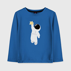 Детский лонгслив Космонавт и звезда
