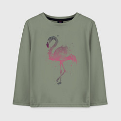 Лонгслив хлопковый детский Flamingo, цвет: авокадо