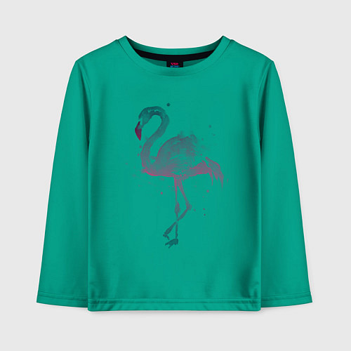 Детский лонгслив Flamingo / Зеленый – фото 1