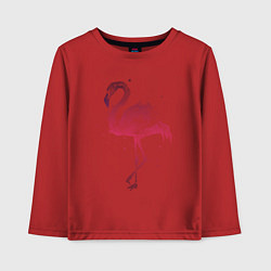 Лонгслив хлопковый детский Flamingo, цвет: красный