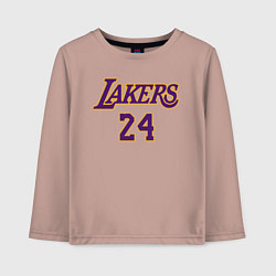 Лонгслив хлопковый детский Kobe Bryant, цвет: пыльно-розовый