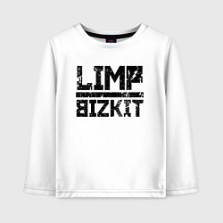 Лонгслив хлопковый детский LIMP BIZKIT, цвет: белый