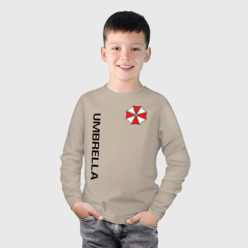 Детский лонгслив UMBRELLA CORP / Миндальный – фото 3