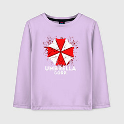Лонгслив хлопковый детский UMBRELLA CORP, цвет: лаванда