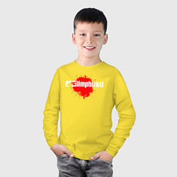 Лонгслив хлопковый детский LIMP BIZKIT, цвет: желтый — фото 2