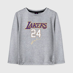 Лонгслив хлопковый детский LA LAKERS, цвет: меланж