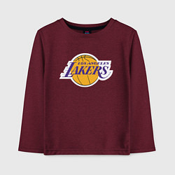 Детский лонгслив LA LAKERSспина
