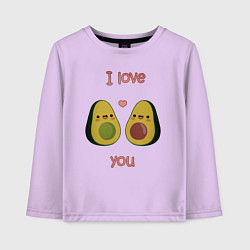 Лонгслив хлопковый детский AVOCADO LOVE, цвет: лаванда