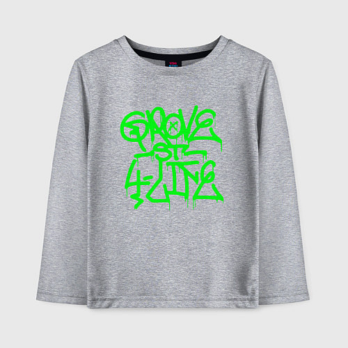 Детский лонгслив GROVE STREET 4 LIFE / Меланж – фото 1