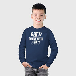 Лонгслив хлопковый детский Gatti Boxing Club, цвет: тёмно-синий — фото 2