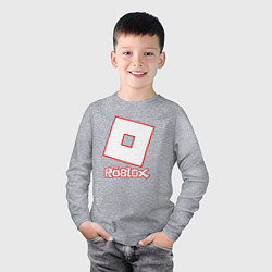 Лонгслив хлопковый детский ROBLOX, цвет: меланж — фото 2