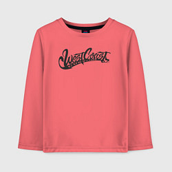 Лонгслив хлопковый детский West Coast Customs, цвет: коралловый