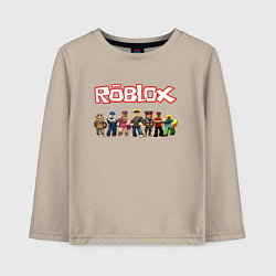 Лонгслив хлопковый детский ROBLOX, цвет: миндальный