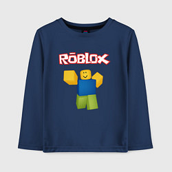 Лонгслив хлопковый детский ROBLOX, цвет: тёмно-синий