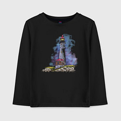 Детский лонгслив Crisp Point Lighthouse