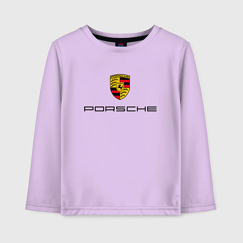 Детский лонгслив PORSCHE / Лаванда – фото 1